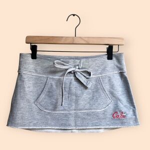 Vintage Y2K Hollister Micro Mini Skirt Sweats Style Cali Embroidery Teen Size XS